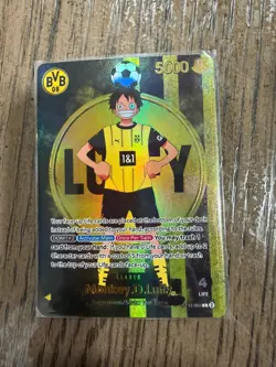 2025 ONE PIECE PROMOS BVB X ONE PIECE MATCH DAY 2025 #003 MONKEY D. LUFFY PROXY - Image 1