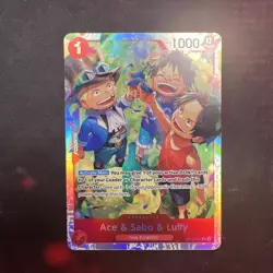 Ace & Sabo & Luffy OP13-007 - One Piece TCG English - SR Foil NM Near-Mint - Image 1