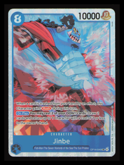 ONE PIECE - JINBE - OP14-049 - SUPER RARE - ENGLISH - OP14 / EB04 NM TCG - Image 1