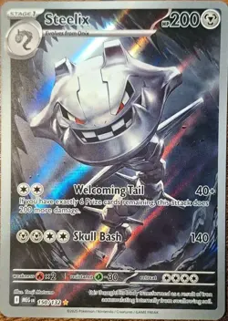 Pokemon TCG Card Steelix 150/132 Mega Evolutions Illustration Rare - NM - Image 1
