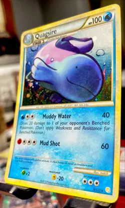 Pokemon - Quagsire Holo - 9/123 - HeartGold & SoulSilver - Rare Card - NM/LP 🔥 - Image 3