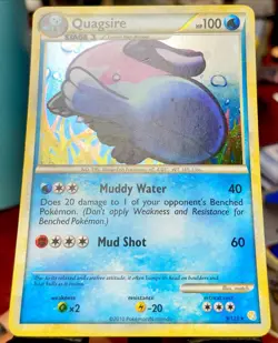 Pokemon - Quagsire Holo - 9/123 - HeartGold & SoulSilver - Rare Card - NM/LP 🔥 - Image 4