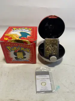 1999 Pokemon Burger King Charizard 23K Gold Plated Trading Card #06 CHARIZARD - Image 1