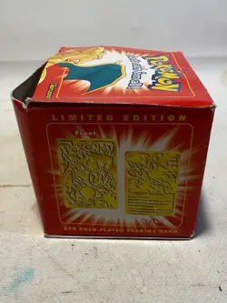 1999 Pokemon Burger King Charizard 23K Gold Plated Trading Card #06 CHARIZARD - Image 5