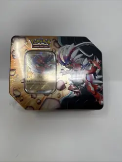 Pokemon Slashing Legends Koraidon EX Factory Sealed Tin 5 Booster Packs Card TCG - Image 1