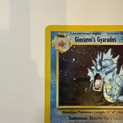 2000 Pokemon Giovanni's Gyarados 5/132 Gym Challenge Unlimited Holo HEAD SWIRL - Image 2