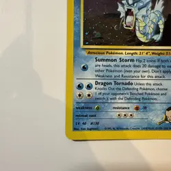 2000 Pokemon Giovanni's Gyarados 5/132 Gym Challenge Unlimited Holo HEAD SWIRL - Image 3