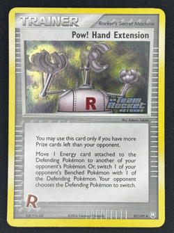 Pow! Hand Extension 85/109 EX Team Rocket Returns Reverse Holo Pokemon Card LP - Image 1