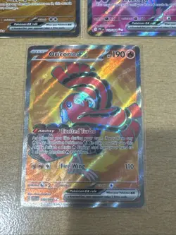 Pokemon TCG Full Art Card X3 Phantasmal/Ascended Stunfisk, Mismagius, Oricorio - Image 2