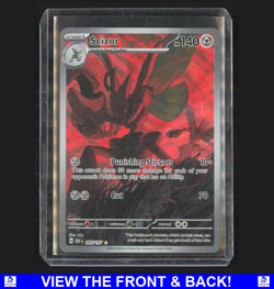 Scizor 2023 Pokemon SV Obsidian Flames Full Art Holo NM Illustration Rare 205 - Image 1