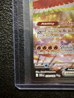 Pokemon TCG Destined Rivals Ethan's Ho-Oh EX Full Art Card 209/182 MINT - Image 4