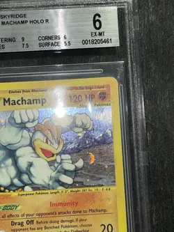 TCG Pokemon MACHAMP H15/H32 Holo Skyridge ENG BGS 6 - Image 3