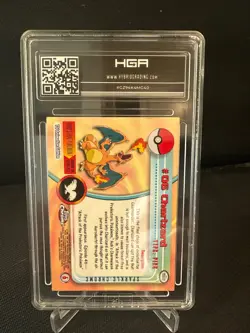 Pokemon Topps Chrome Series 1 - #6 Charizard - Sparkle: Chrome holo - HGA 9 - Image 2
