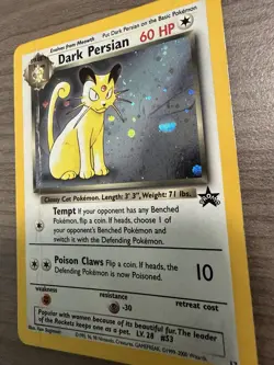 Pokemon TCG Dark Persian Black Star Promo 17 WoTC Holo HP Condition - Image 2