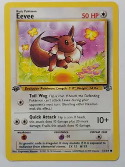 1st Edition Pokemon Jungle Eevee #51 - Image 1
