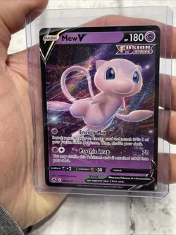 MEW V 060/159 HOLO RARE V CROWN ZENITH POKEMON HOLO NM Near Mint Pokemon TCG - Image 1