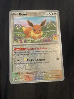 Pokemon TCG Eevee 2025 Day Promo Mint Reverse Holo Card 074/131 - Image 1