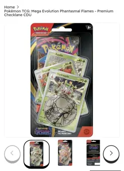 Pokemon Mega Evolution Phantasmal Flames Premium Checklane Display 12 Blisters - Image 2