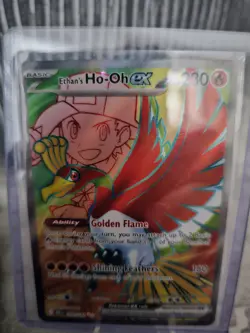 Ethan's Ho-Oh EX 209/182 Pokemon TCG S&V Destined Rivals Ultra Rare English - Image 1