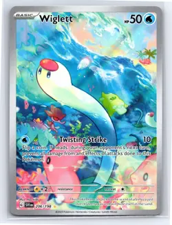 Pokemon TCG - SV01: Scarlet & Violet Base Set - Wiglett Illustration Rare 206 - Image 1