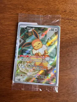 Eevee Prismatic evolutions SEALED #SV173 Promo ETB Pokemon TCG card - Image 1