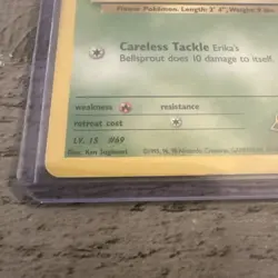Erika’s Bellsprout 76/132 1st Edition Gym Heroes Mp Pokemon Card OC NICE SEE PIC - Image 2
