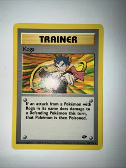 Koga 19/132 Gym Challenge Pokemon Card Holo LP - Image 1