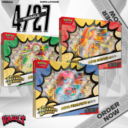 Pokemon Mega Evolution Ascended Heroes ex Box Set of 3 Factory Sealed Presale - Image 1
