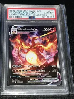 2022 Pokemon SWSH BSP Ultra Premium Collection UPC #261 FA Charizard VMAX PSA 10 - Image 5