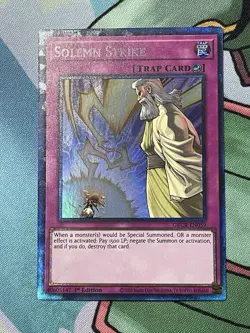 Solemn Strike CR GRCR-EN059 The Grand Creators Collector Rare Collectors Yugioh - Image 1