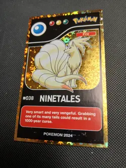 2024 POKEMON POKEDEX BLACK Card #038 Ninetails Kanto Peru Edition US Seller - Image 1