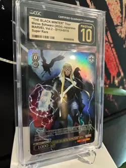 WEISS SCHWARZ 2024 MARVEL VOL.2 CGC PRISTINE 10 S113-001S THOR BLACK WINTER RARE - Image 1
