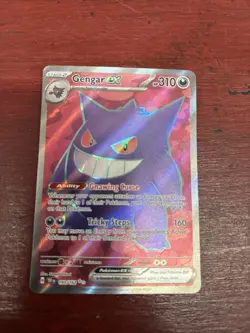 Pokemon TCG Gengar EX Temporal Forces Ultra Rare Card 193/162 Scarlet & Violet - Image 1