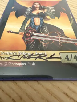 MTG Christopher Rush Autographed Token Cards - Angel, Beast, and Bear - Image 2