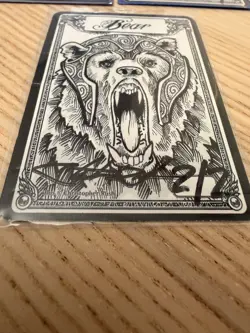 MTG Christopher Rush Autographed Token Cards - Angel, Beast, and Bear - Image 3