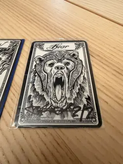 MTG Christopher Rush Autographed Token Cards - Angel, Beast, and Bear - Image 5