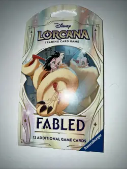 Disney Lorcana TCG Fabled Sealed Pack- 12 Cards - Cruella - Image 1