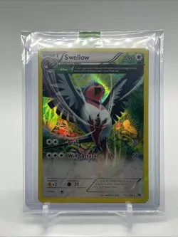 Swellow 72/108 Full Art Rare Holo Pokemon TCG Card Roaring Skies - Image 5