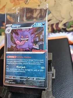 Gengar Promo Card Pokemon Perfect Order Gamestop Stamped 050/088 SEALED - Image 2