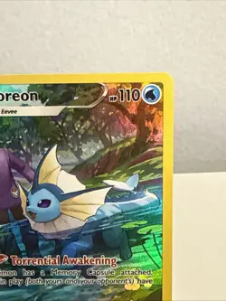 Pokemon TCG 2022 Brilliant Stars Vaporeon Trainer Gallery Rare Card TG02/TG30 - Image 4