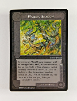 Waiting Shadow - Middle Earth CCG card (1997 ICE) MECCG The Lidless Eye LotR - Image 1