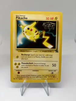 Pokemon Pikachu Black Star Promo Card Black Star 1999 #4 WOTC TCG MP/HP - Image 1