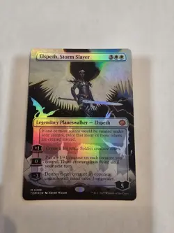 Elspeth, Storm Slayer (Borderless) Tarkir: Dragonstorm Foil - Image 1