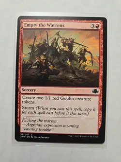 Empty The Warrens - Dominaria Remastered - LP - Common - Sorcery - MTG - Image 1