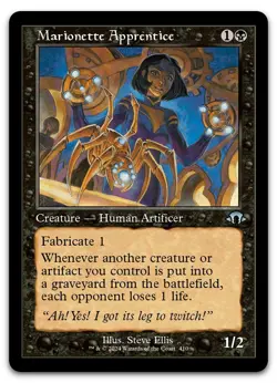 Marionette Apprentice (Retro Frame) #410 (NM) Modern Horizons 3 MH3 Magic MTG - Image 1