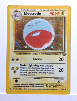 Electrode Holo Rare - Jungle Set 2/64 - WOTC Vintage Pokemon Card - MP/HP - Image 1