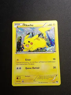 EXC NM Carte Pokemon Pikachu 5/12 MacDo Mcdo 2013 Holo Francais - Image 1