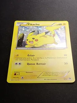 EXC NM Carte Pokemon Pikachu 5/12 MacDo Mcdo 2013 Holo Francais - Image 4