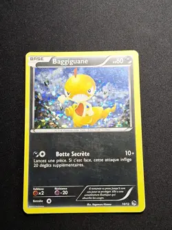 HOLO Baggiguane 10/12 MacDonald's Macdo Mcdo 2013 Carte Pokemon FR - Image 1