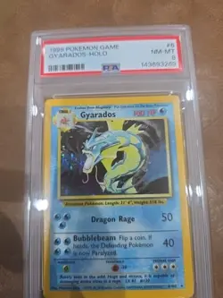 PSA 8 Pokemon Base Set 2 Gyarados 7/130 - Image 1